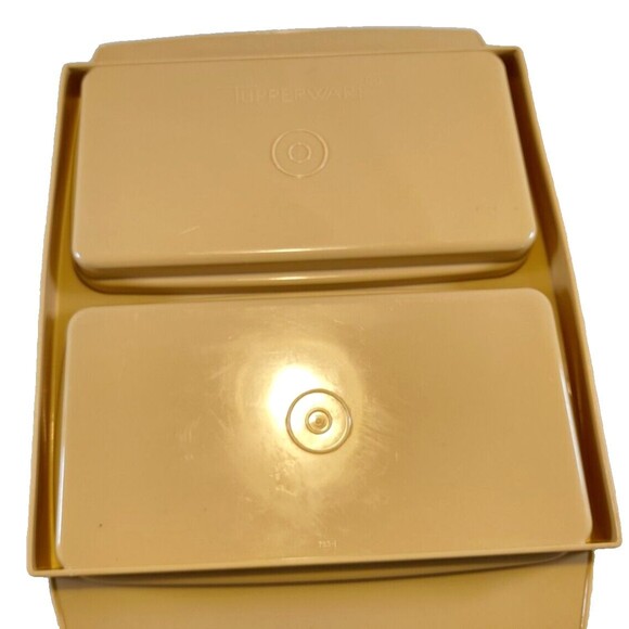 Vintage Tupperware Deviled Egg Keeper 723-3 Carrier & Lid 722-3 Egg Tray 665-4 - Picture 8 of 10